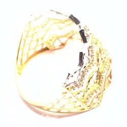 Anel em ouro amarelo 18k com 70 zirconias - 2ANZ0113